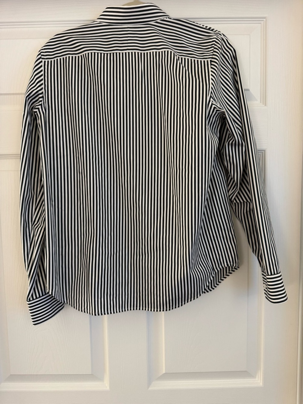 Lauren Ralph Lauren Black & White Striped Button Down Shirt Size M - Picture 3 of 5